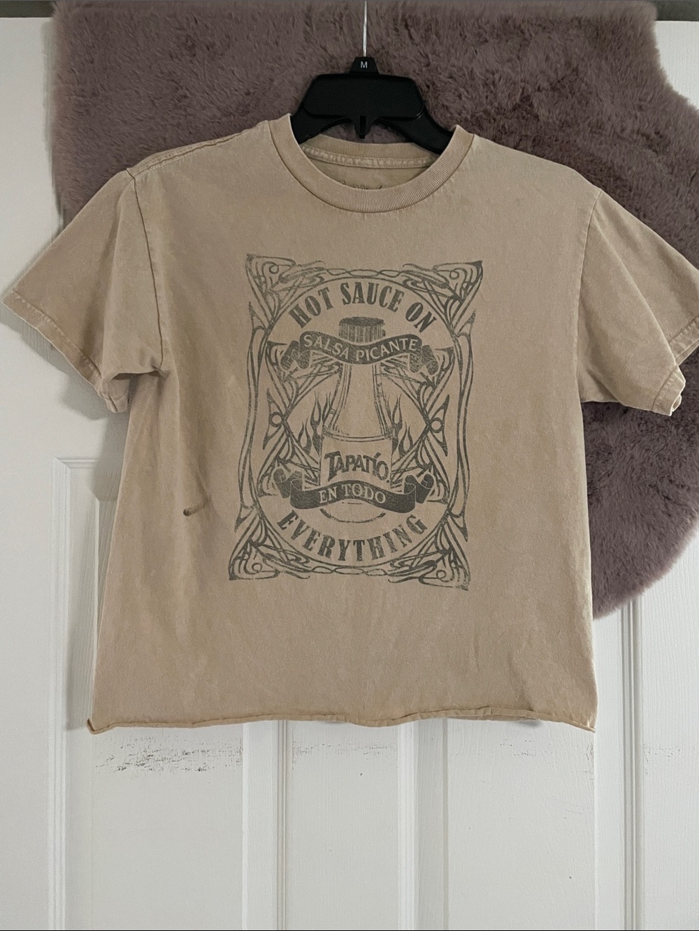 Tapatio Beige Graphic Short Sleeve Tee